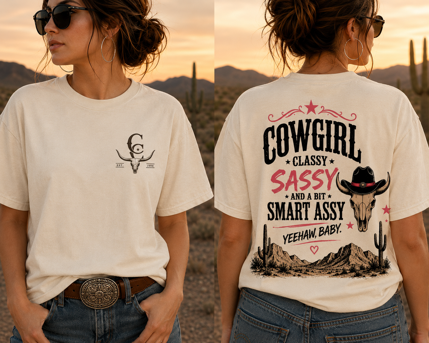 Sassy cowgirl graphic Tee